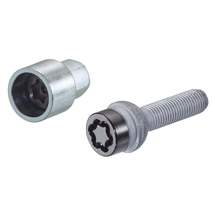 Låsebolt M14x1.50 kugle sort - McGard (100 28032SUB)