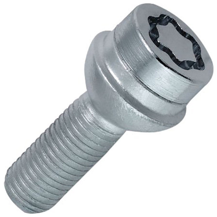 Låsebolt M14x1.50 kugle krom 4 stk + nøgle - McGard