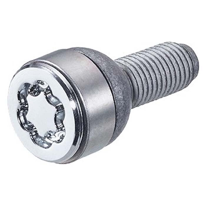 Låsebolt M12x1.50 kugle krom - McGard (100 28028SL)