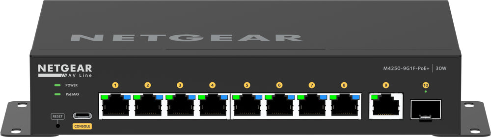 NETGEAR AV Line M4250-9G1F- Switch 10-porte Gigabit PoE+