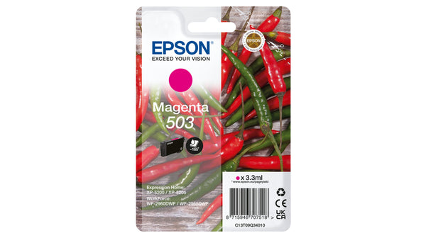 Epson 503 Magenta 165 sider Blæk C13T09Q34010