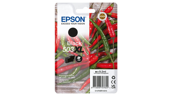 Epson 503XL Singlepack Sort 550 sider Blæk C13T09R14010