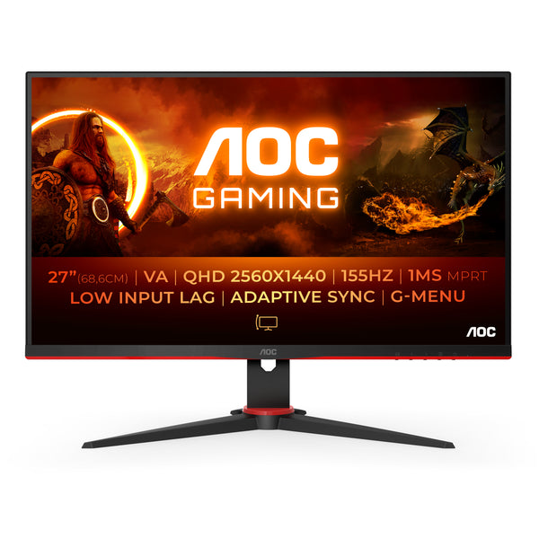 AOC Gaming Q27G2E/BK 27 2560 x 1440 (2K) HDMI DisplayPort 155Hz