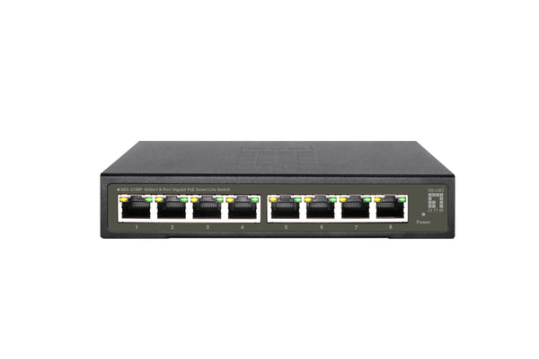 LevelOne GES-2108P netværksswitch Administreret L2 Gigabit Ethernet (10/100/1000) Strøm over Ethernet (PoE) Sort