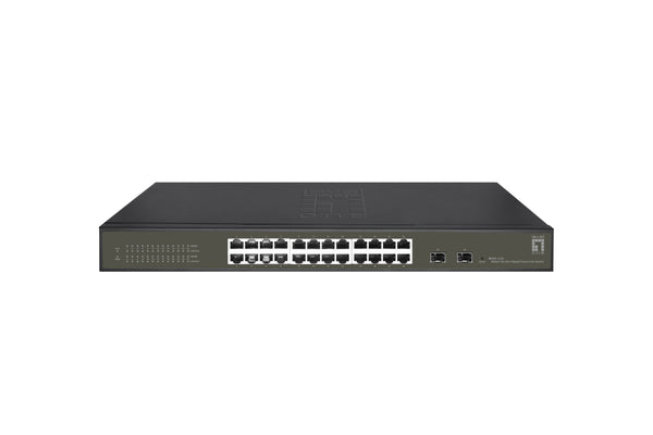 LevelOne GES-2126 netværksswitch Administreret L2 Gigabit Ethernet (10/100/1000) Sort