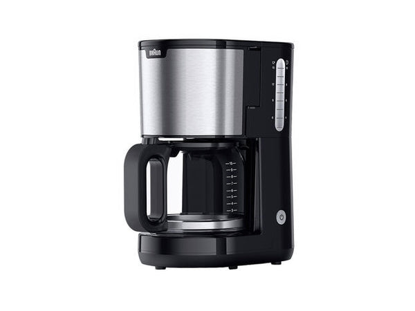 Braun PurShine KF 1500 BK Kaffemaskine Rustfrit stål/sort