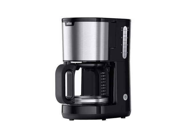 Braun PurShine KF 1500 BK Kaffemaskine Rustfrit stål/sort