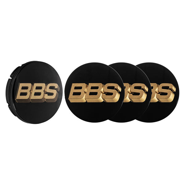 Centerkapsel roterende 3D Ø70,6 mm sort, sæt 4 stk - BBS