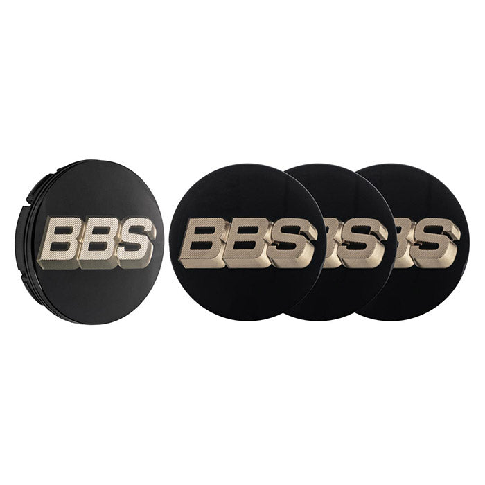 Centerkapsel Ø56 mm sort 3D roterende, sæt 4 stk - BBS