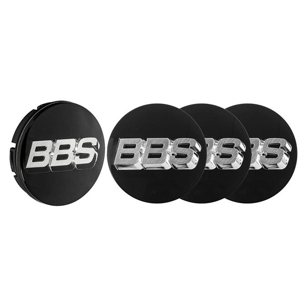 Roterende 3D centerkapsel Ø70,6 mm sort, sæt 4 stk - BBS