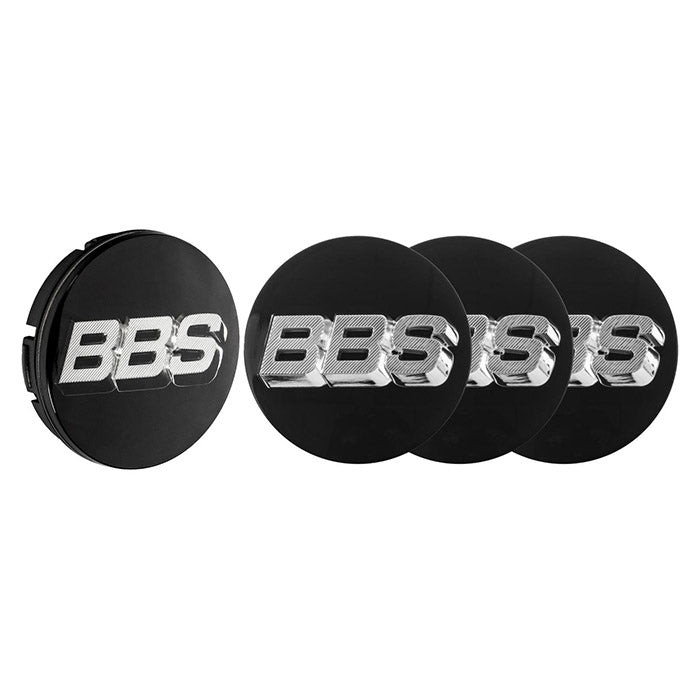 Roterende 3D centerkapsel Ø70,6 mm sort, sæt 4 stk - BBS