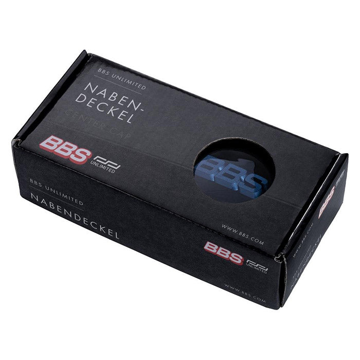 Centerkapsel Ø70,6 mm sort til fælge, sæt 4 stk - BBS