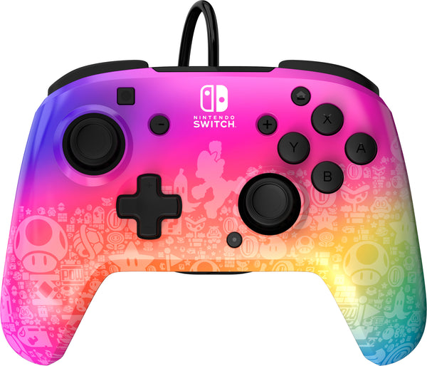 PDP REMATCH Wired Controller Star Spectrum Til Nintendo Switch, Nintendo Switch - OLED-model