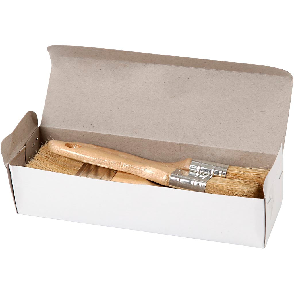 Kulissepensel, L: 19,5-21 cm, B: 25-63 mm, flad, 4 stk./ 1 pk.