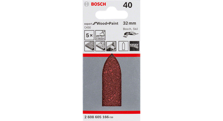 Bosch 2 608 605 167 tilbehør til slibemaskine 5 stk