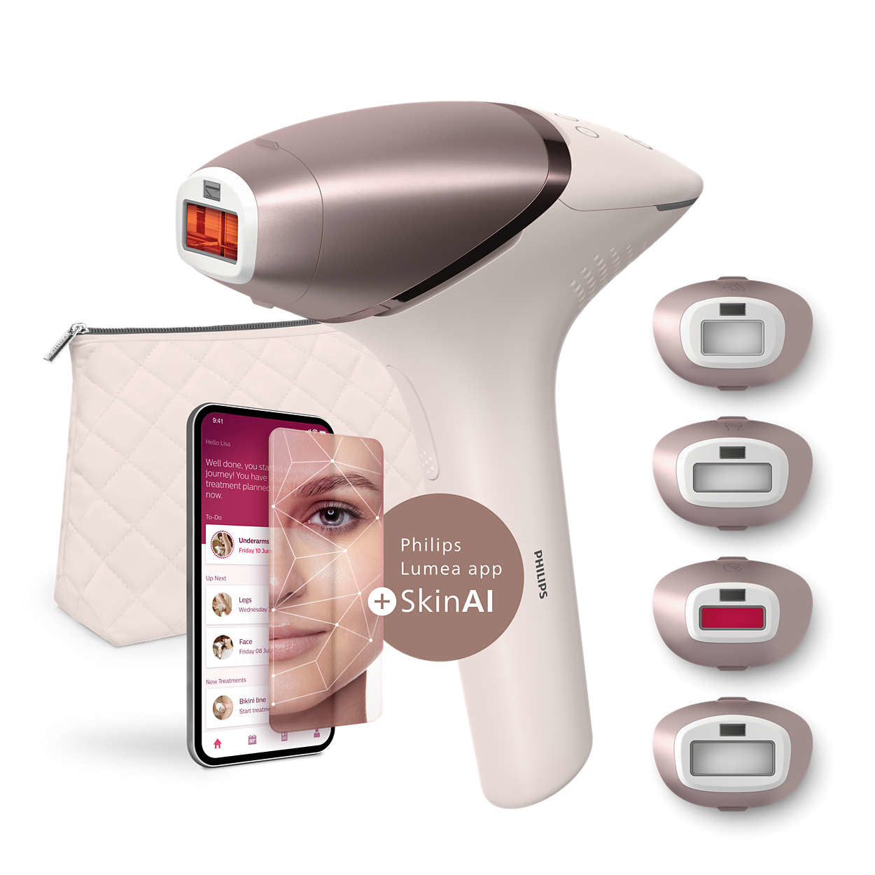 Philips Lumea BRI977/00 light hair remover Intense pulsed light (IPL) Pink gold