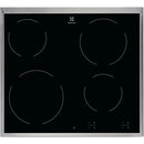 Electrolux EHF6240XXK Sort Indbygget 57.6 cm Keramisk 4 zone(s)