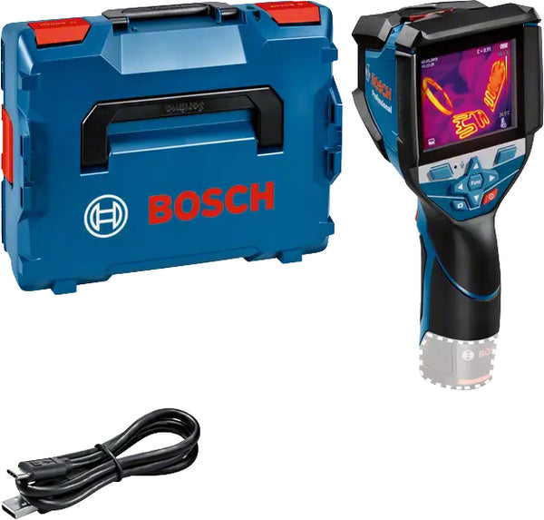 Bosch GTC 600 C Noise equivalent temperature difference (NETD) IR Sort, Blå 256 x 192 pixel Indbygget skærm LCD