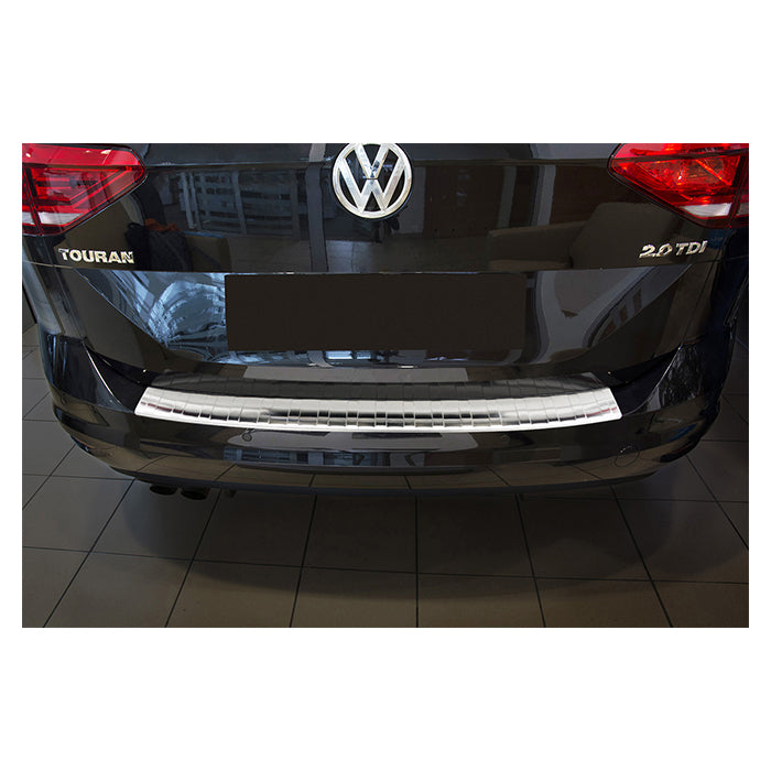 Læssekantbeskytter til Volkswagen Touran III 2015- - poleret rustfrit stål, skræddersyet pasform - avisa