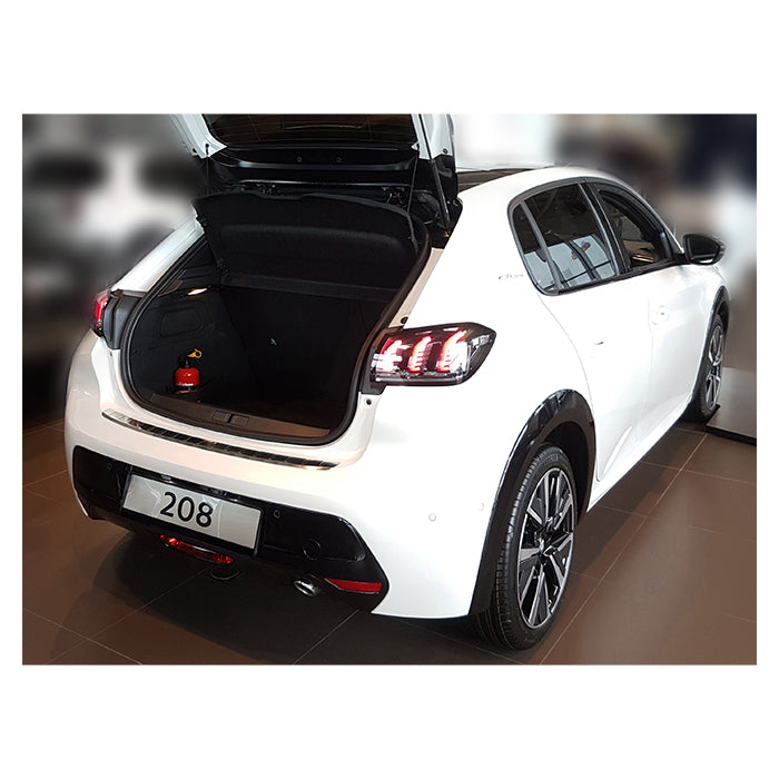 Læssekantbeskytter Peugeot 208 Hatchback 5D 2019- i poleret rustfrit stål - Avisa