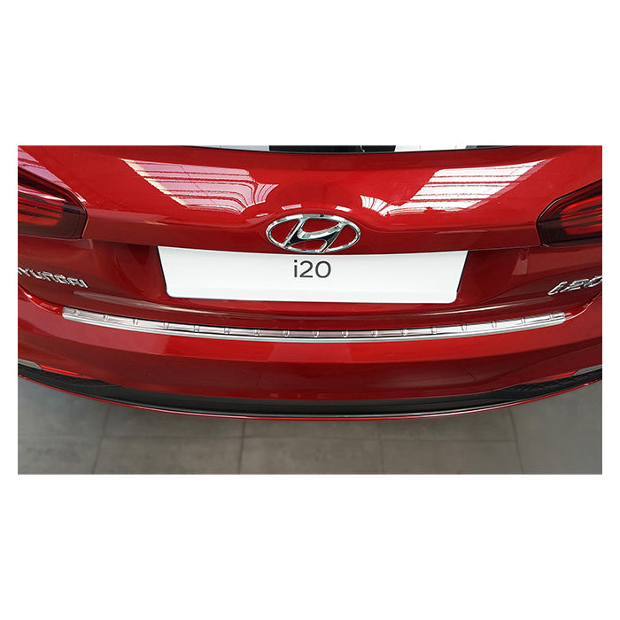 Læssekantbeskytter Hyundai i20 III (2018-2020) i poleret rustfrit stål - Avisa