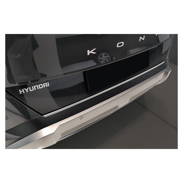 Læssekantbeskytter til Hyundai Kona II 2023 i poleret rustfrit stål - Avisa