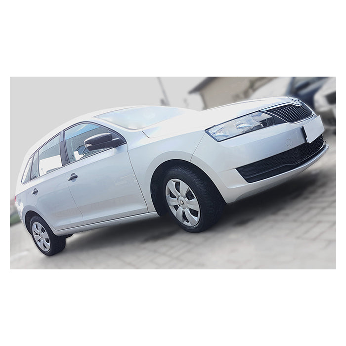 Læssekantbeskytter Skoda Rapid 2012 i poleret rustfrit stål - avisa