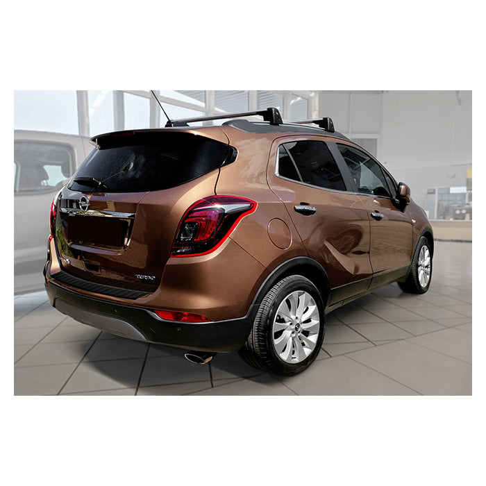 Læssekantbeskytter Opel Mokka X 2016- - matsort rustfrit stål, let montering - Avisa