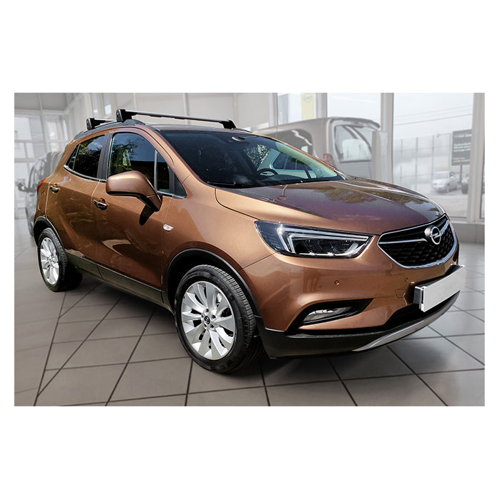 Læssekantbeskytter Opel Mokka X 2016- - matsort rustfrit stål, let montering - Avisa