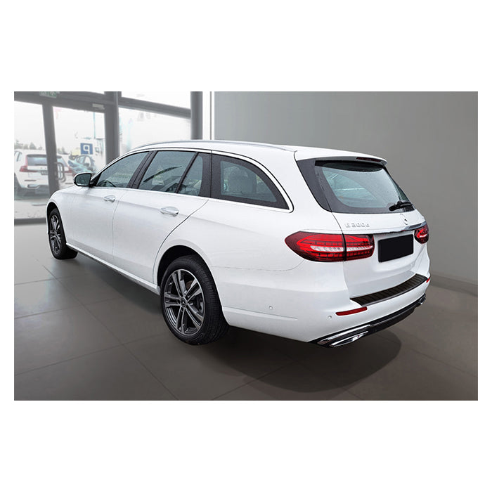 Læssekantbeskytter Mercedes E Klasse W213 2016- - matsort, rustfrit stål - Avisa