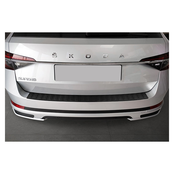 Læssekantbeskytter Skoda Superb Combi 2015-2023 matsort, rustfrit stål - Avisa