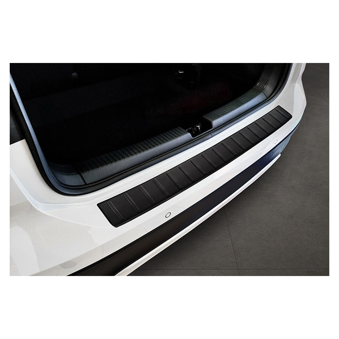 Læssekantbeskytter VW T‑Cross 2018‑2023 matsort - beskyttelse mod ridser, rustfrit stål, nem montering - Avisa