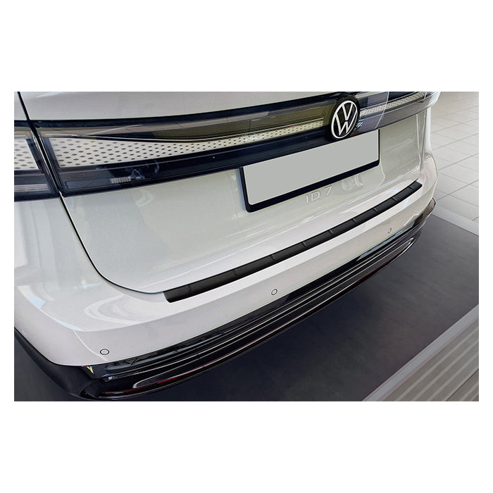 Læssekantbeskytter VW ID.7 2023 matsort - formstøbt rustfrit stål, dobbeltklæbende tape, Avisa