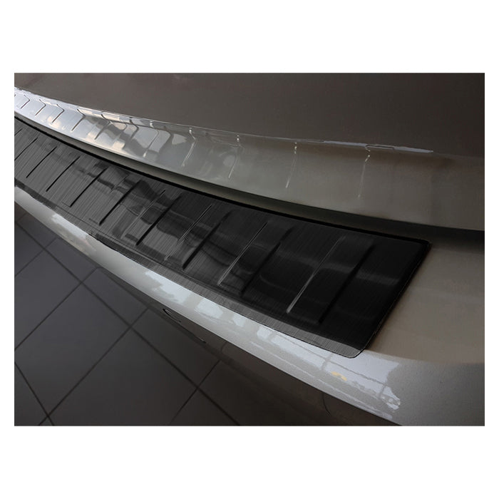 Læssekantbeskytter VW Polo VI Hatchback 5D 2017- - sort poleret rustfrit stål, formstøbt, nem montering, Avisa