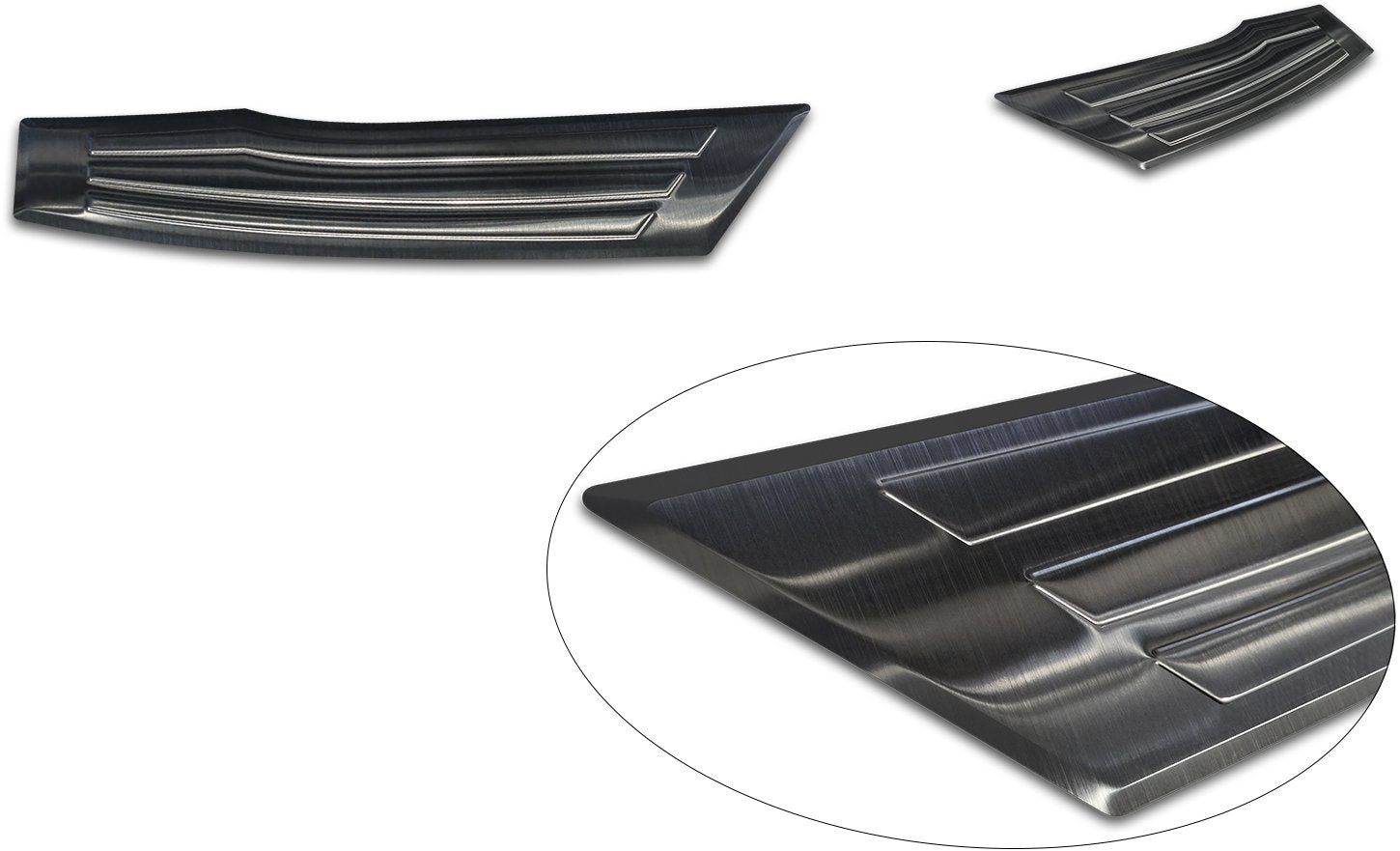 Læssekantbeskytter Ford Explorer EV 2024 - sort, rustfrit stål, nem montering, Avisa