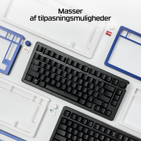 HyperX Alloy Rise Tastatur Mekanisk RGB/16,7 millioner farver Trådløs Kablet