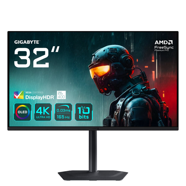 GIGABYTE MO32U computerskærm 80 cm (31.5) 3840 x 2160 pixel 4K Ultra HD OLED Sort