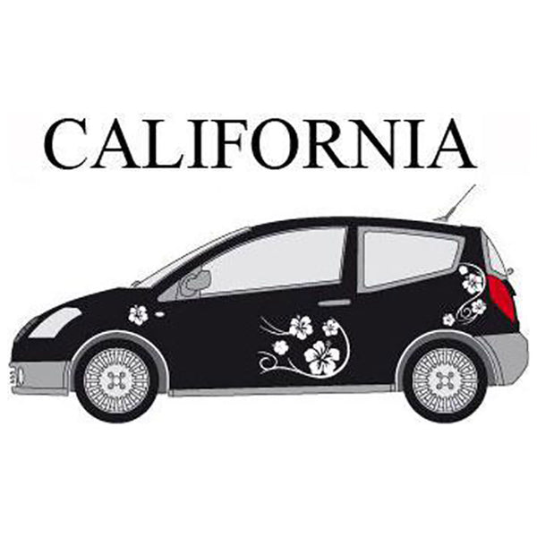 Bildekoration California hvid - Netlager