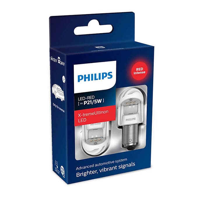 Philips X-tremeUltinon LED P21/5W Rød - Sæt
