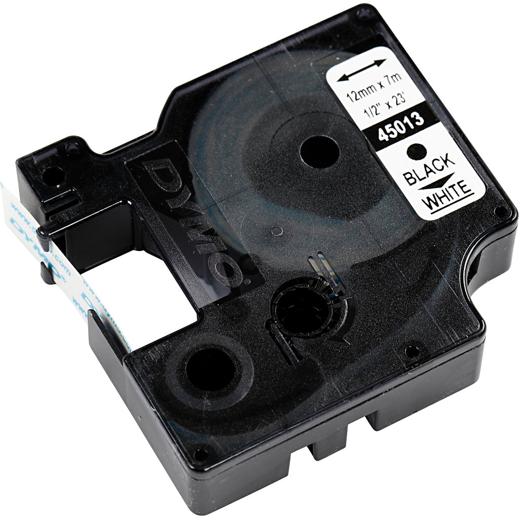 Dymo Tape 12 mm Hvid - Refill til LT160, 7 m