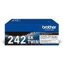 Brother TN 242 BKTWIN Sort 2500 sider Toner