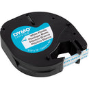 Dymo Tape Plast, L: 4 M, B: 12 mm, hvid, 4 m/ 1 rl.