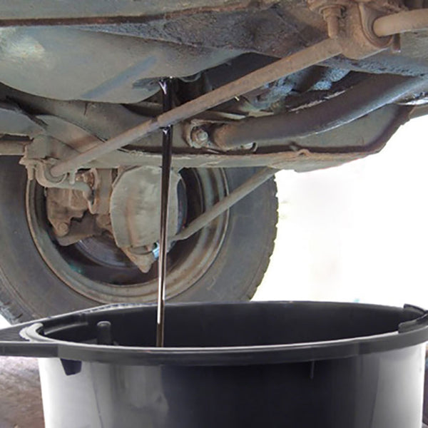 Spildoliefad 8 L, Ø37 cm med hældetud - Carpoint