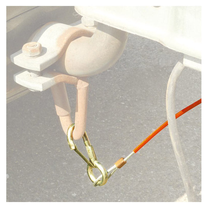 Nødbremse sikringswire 110 cm 100N/98kg plastbelagt til trailer Carpoint