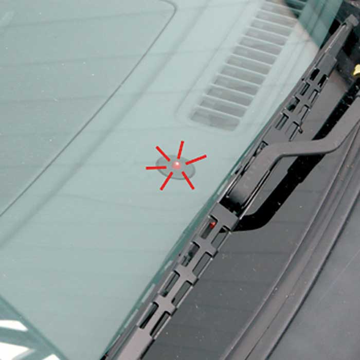 Alarmsimulator til bil med blinkdiode & 2 advarselsklistermærker - Carpoint