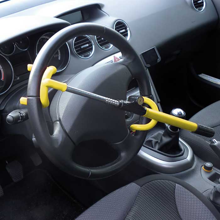 Ratlås med dobbelt krog - universel antityveri styring til rat - Carpoint