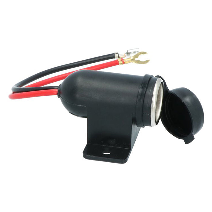 Cigartænderstik til skruemontering 12/24V, 15A, 21 mm, 15 cm kabel - Carpoint