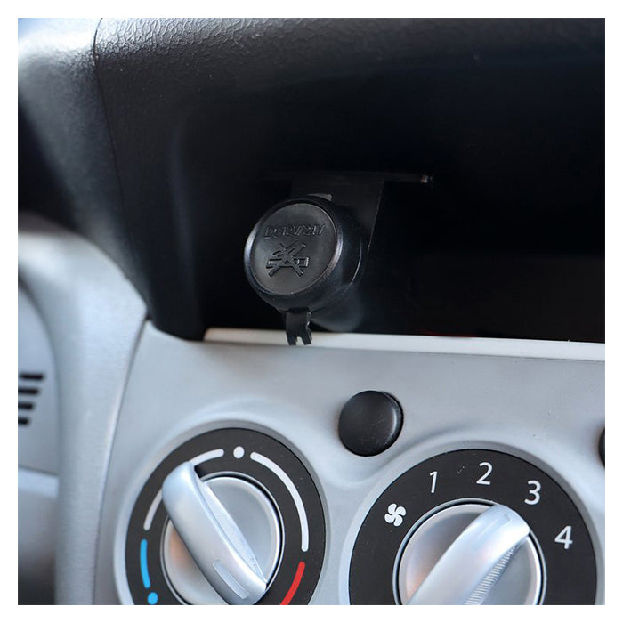 Cigartænderstik til skruemontering 12/24V, 15A, 21 mm, 15 cm kabel - Carpoint