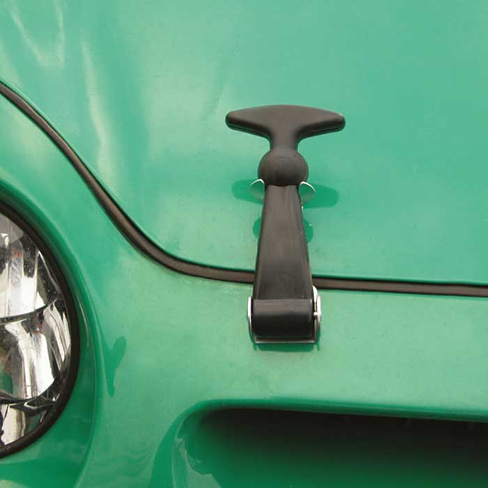 Hjelmholder med gummihager til motorhjelm - Carpoint