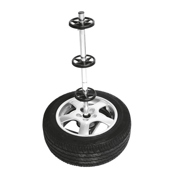 Dækholder til 4 dæk med cover, aluminium 45×45×108 cm - Carpoint